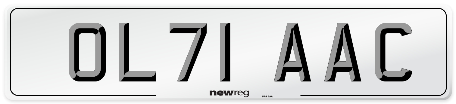 OL71 AAC Number Plate from New Reg